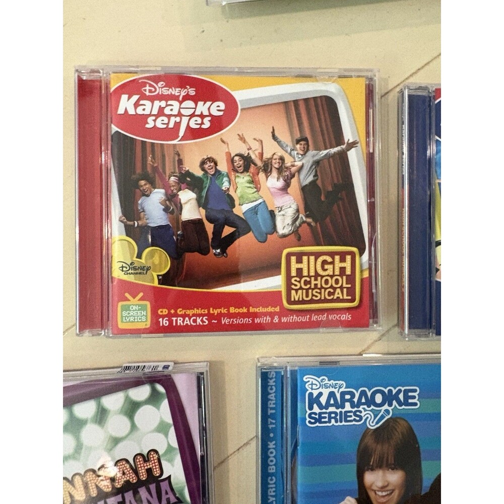 Disney 6 Karoke CD’s High School Musical Camp Rock Hannah Montana Cheetah Girls